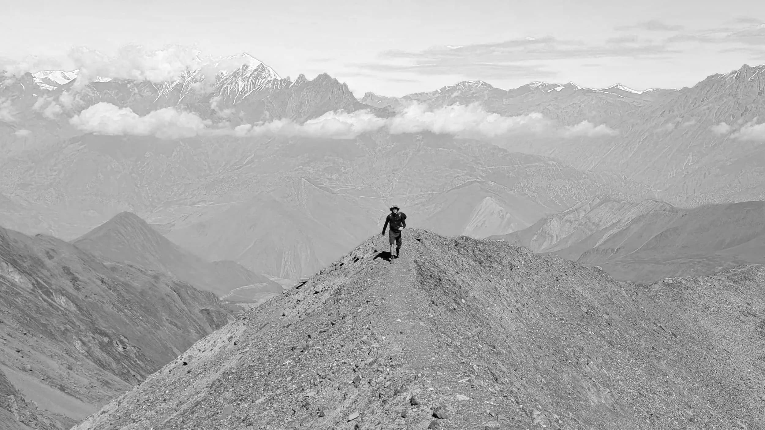 Ianis Defendini en montagne